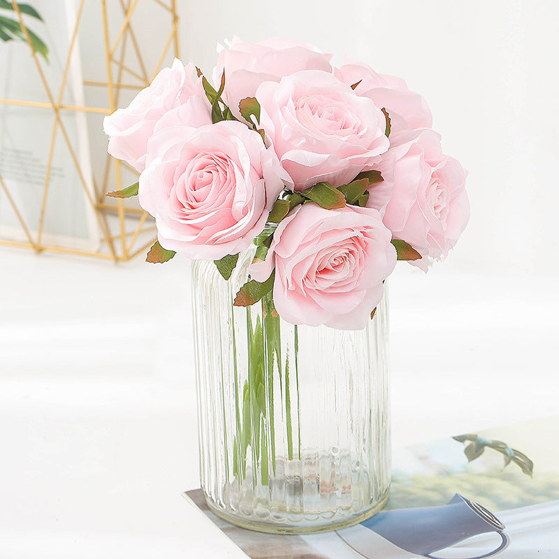 Silk Roses Bouquet: Artificial Flowers for Home Decoration