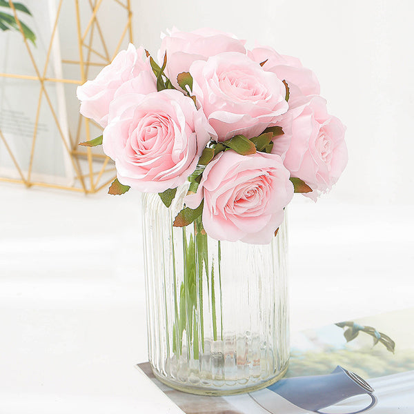 Silk Roses Bouquet: Artificial Flowers for Home Decoration