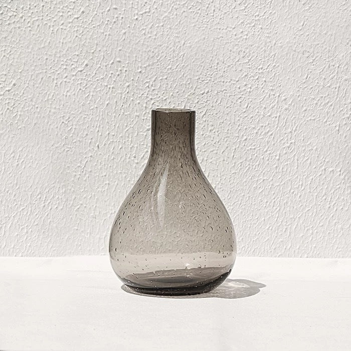 Bubble Glass Vase: Stylish Home Decor Accent