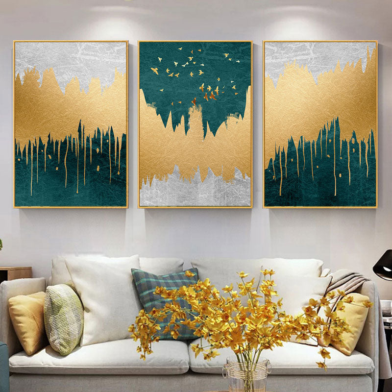 Nordic Dreams: Abstract Landscape Canvas Art for Walls