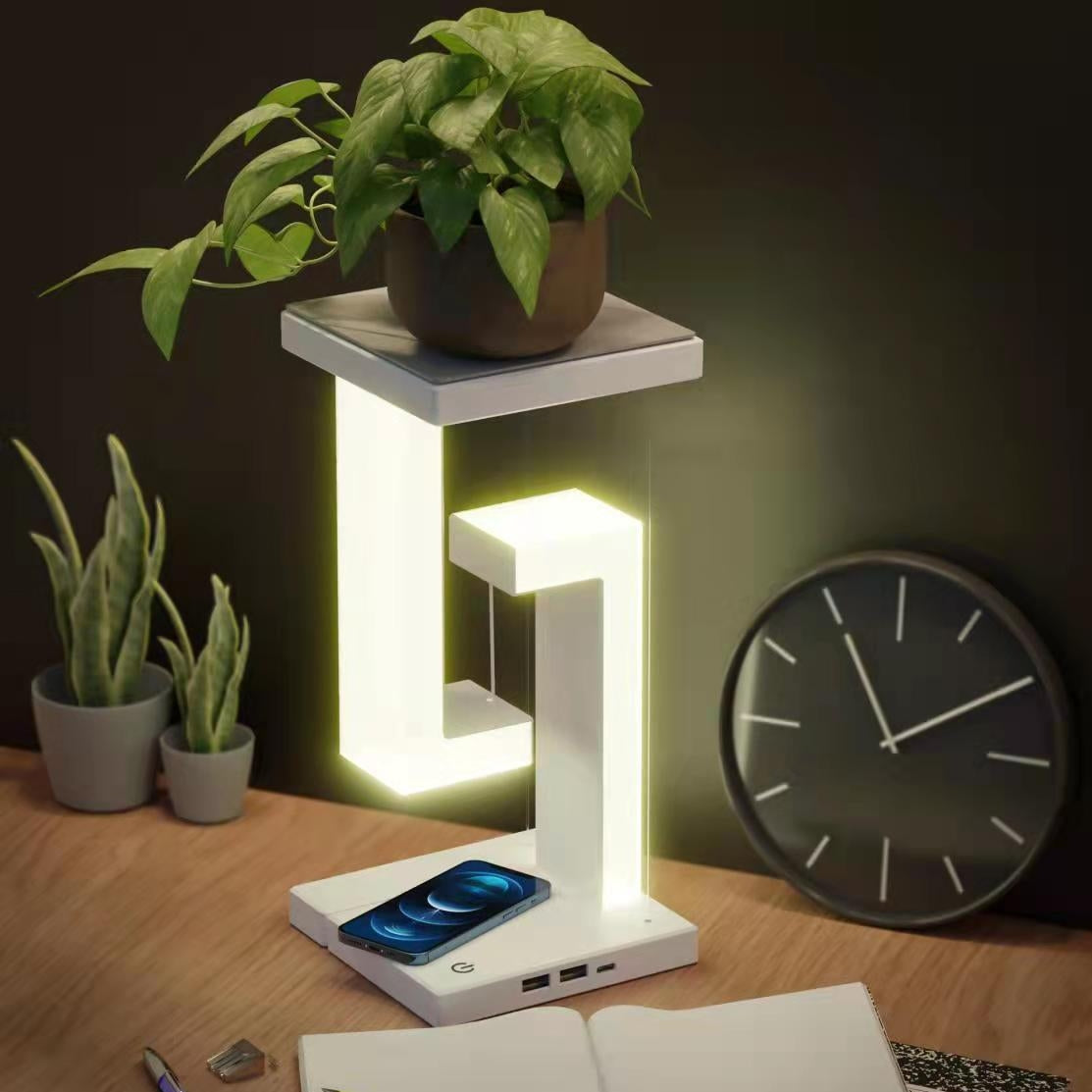 Floating Balance Lamp: Creative Wireless Charging for Home and Bedroom