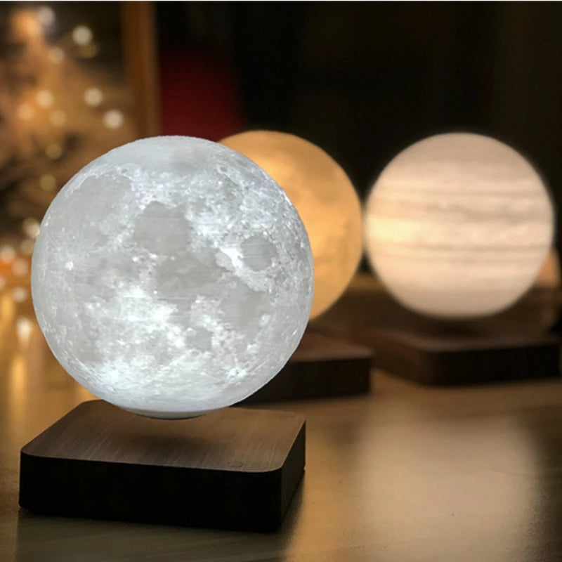 Customized 3D Magnetic Levitation Moon Lamp