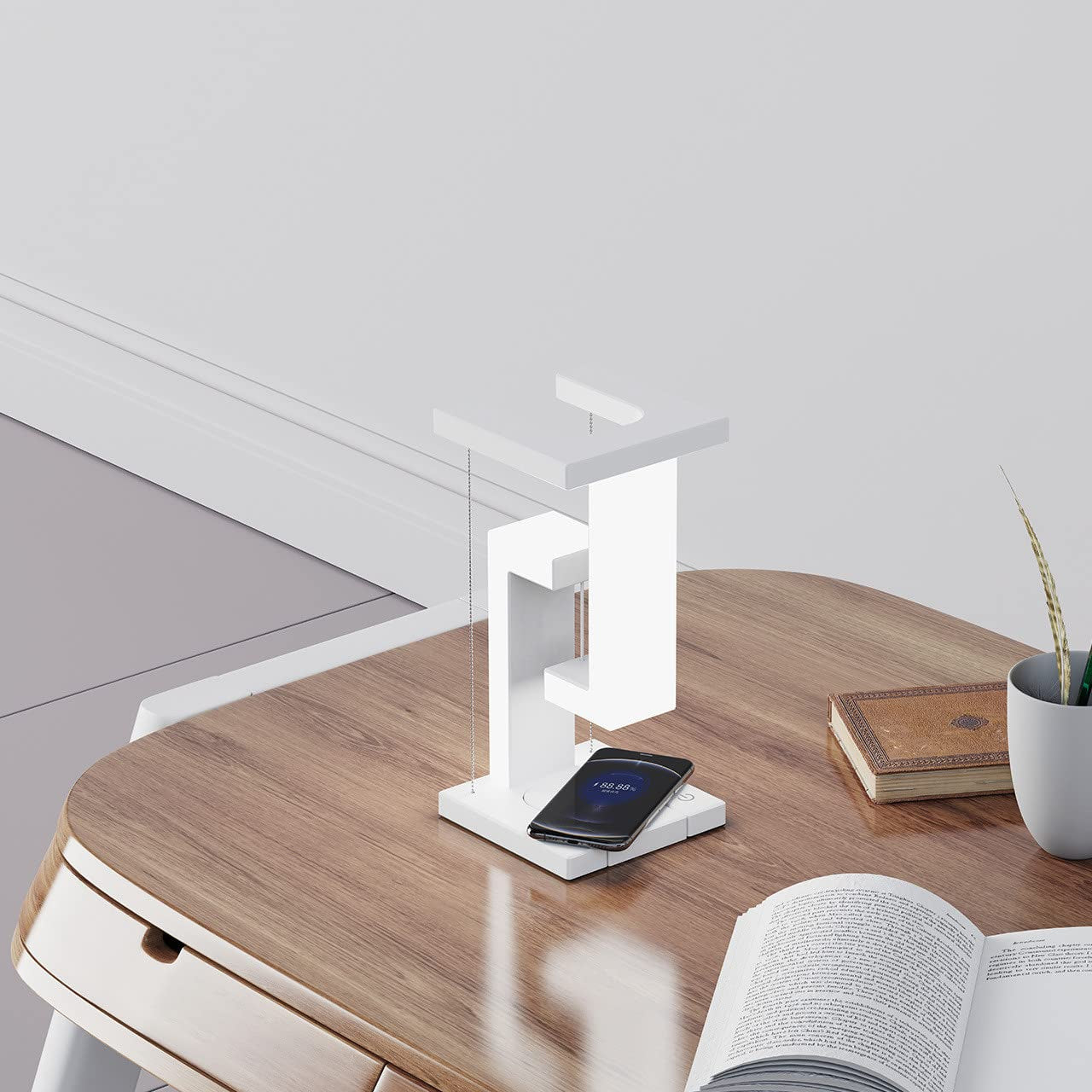 Floating Balance Lamp: Creative Wireless Charging for Home and Bedroom