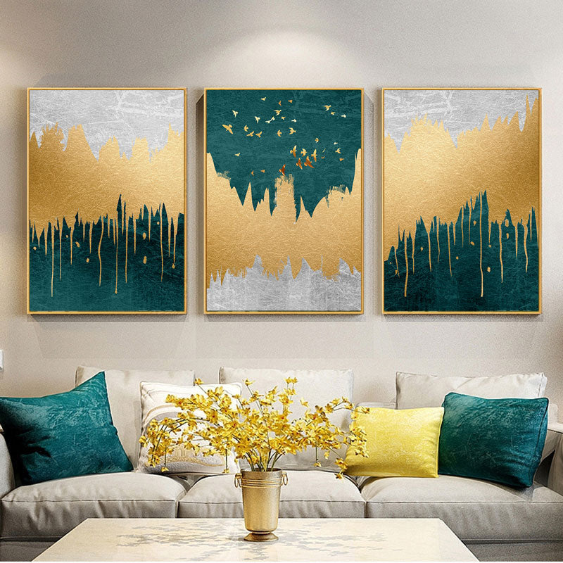 Nordic Dreams: Abstract Landscape Canvas Art for Walls