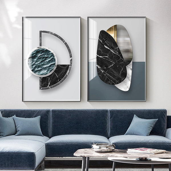 Geometry in Motion: Abstract Canvas Art for Home Decor