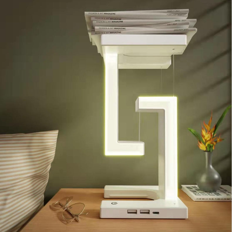 Floating Balance Lamp: Creative Wireless Charging for Home and Bedroom