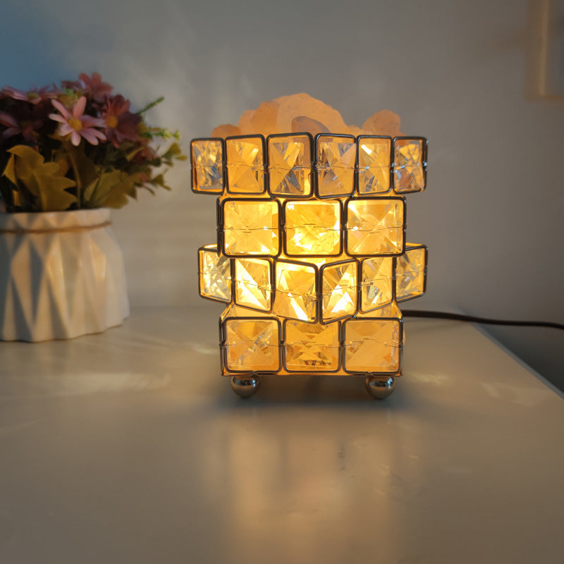 Himalayan crystal salt lamp